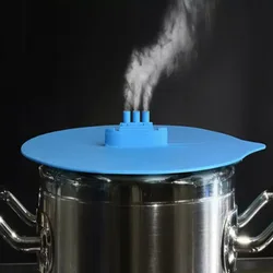 Steam Chimney Silicone Microwave Bowl Cover Food Wrap Bowl Pot Lid Fresh Cover Pan Lids Stopper Bowl Covers Cooking Kitchen Tool