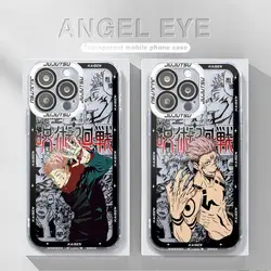 Japan Anime J-Jujutsu Kaisen Case for Apple iPhone 15 Plus 12 Pro 13 Mini 11 XR 14 Pro Max XS Max 7 8 SE Clear Silicone Cover