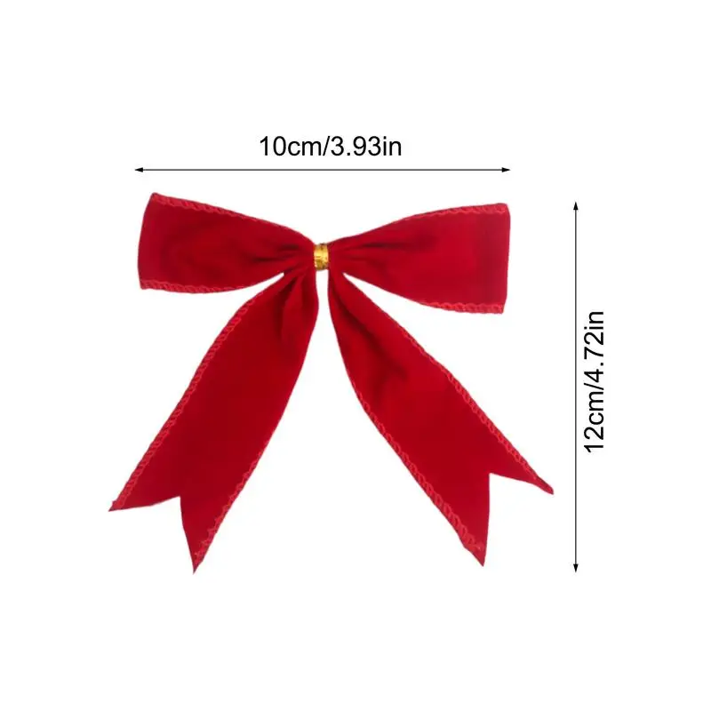 Velvet Bows For Christmas Tree Decorative Christmas Wreath Bows Set Of 24 Velvet Bow Christmas Wreath Bow For Christmas Tree