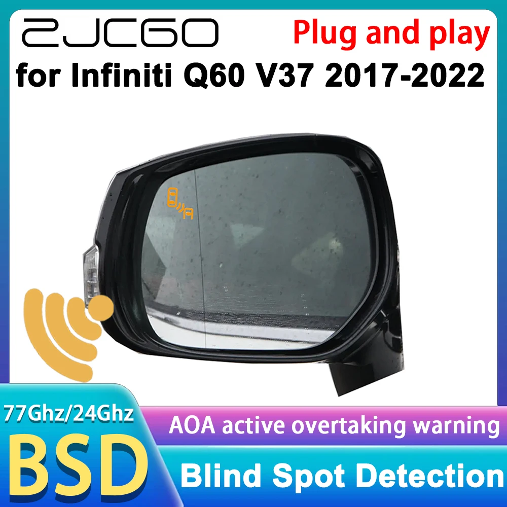 

for Infiniti Q60 V37 2017 2018 2019 2020 2021 2022 Blind Spot Warning Information Detection BSW BSI System 77GHz Radar Detector