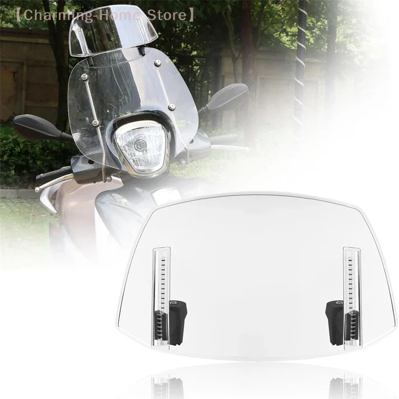 

【M】Универсальное удлинение лобового стекла мотоцикла, регулируемый зажимной дефлектор ветрового стекла, подходит для большинства мотоциклов и скутеров