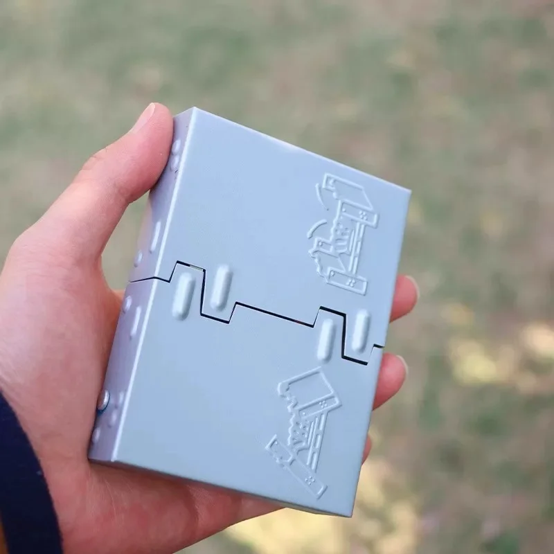 طوي التخييم الكحول موقد معدات التخييم المحمولة الفولاذ المقاوم للصدأ الصلبة الوقود الكحول مواقد لوازم طباخ في الهواء الطلق