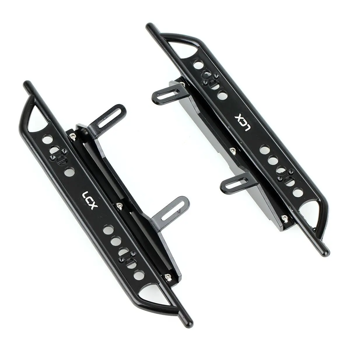 LCX Racing 1/10 RC Crawler Aluminum Rock Sliders Side Step Running Board for Redcat Gen8 Scout II Upgrades Parts Accessories