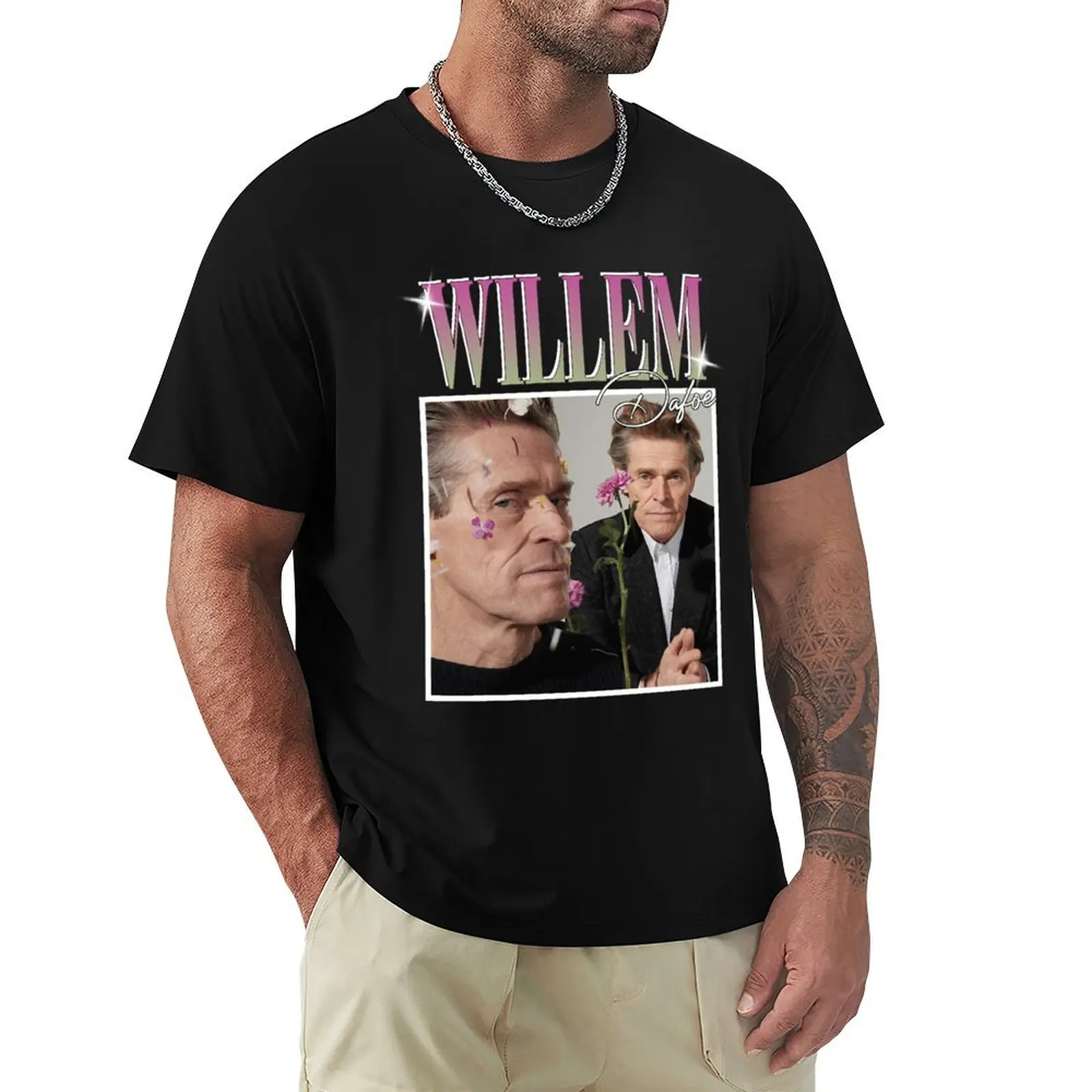 

Willem dafoe T-Shirt anime t shirts funnys oversized t shirt men