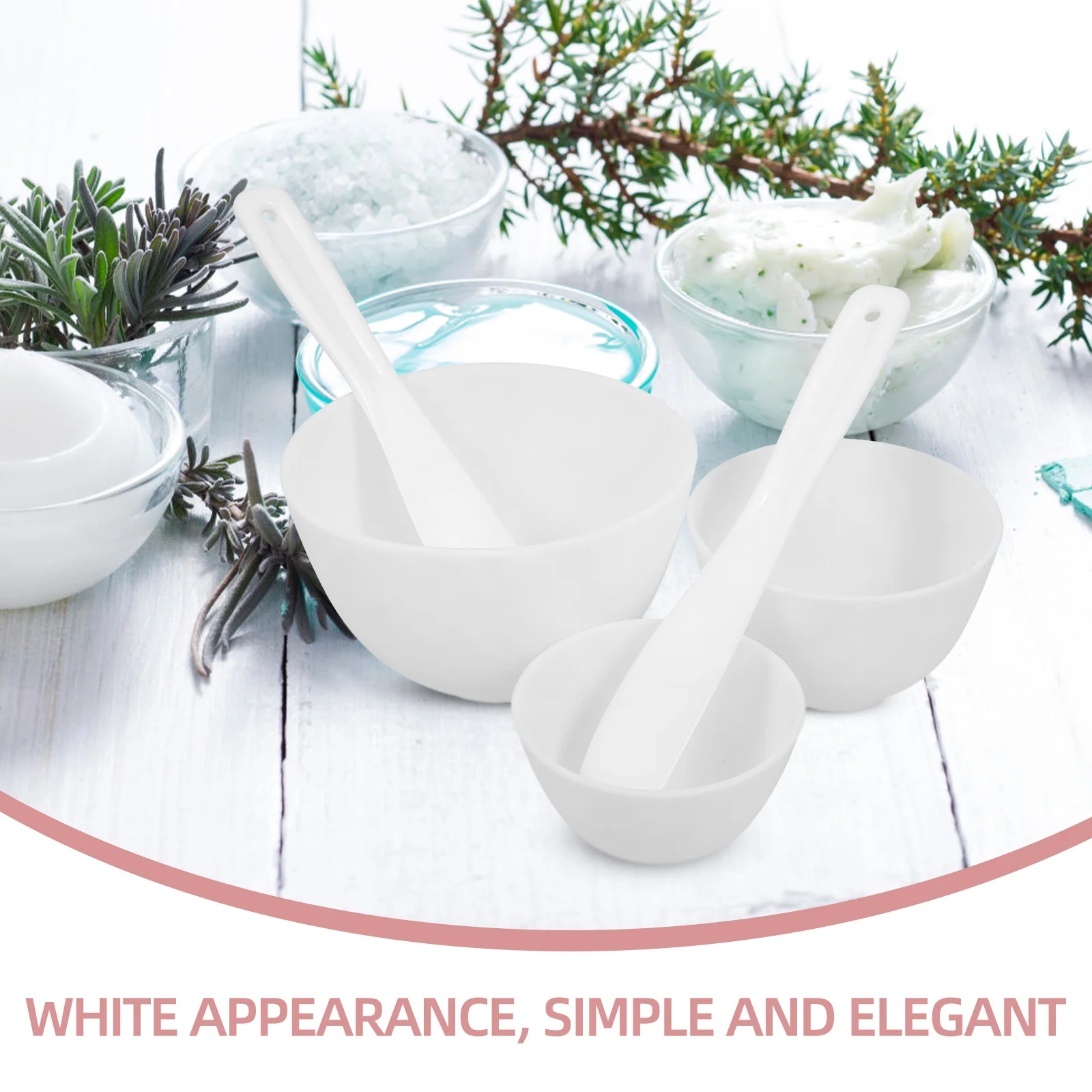 1 set maschera facciale ciotola di miscelazione silicone durevole maschera fai da te accessori salone ciotola di bellezza strumento contenitore di miscelazione applicatore