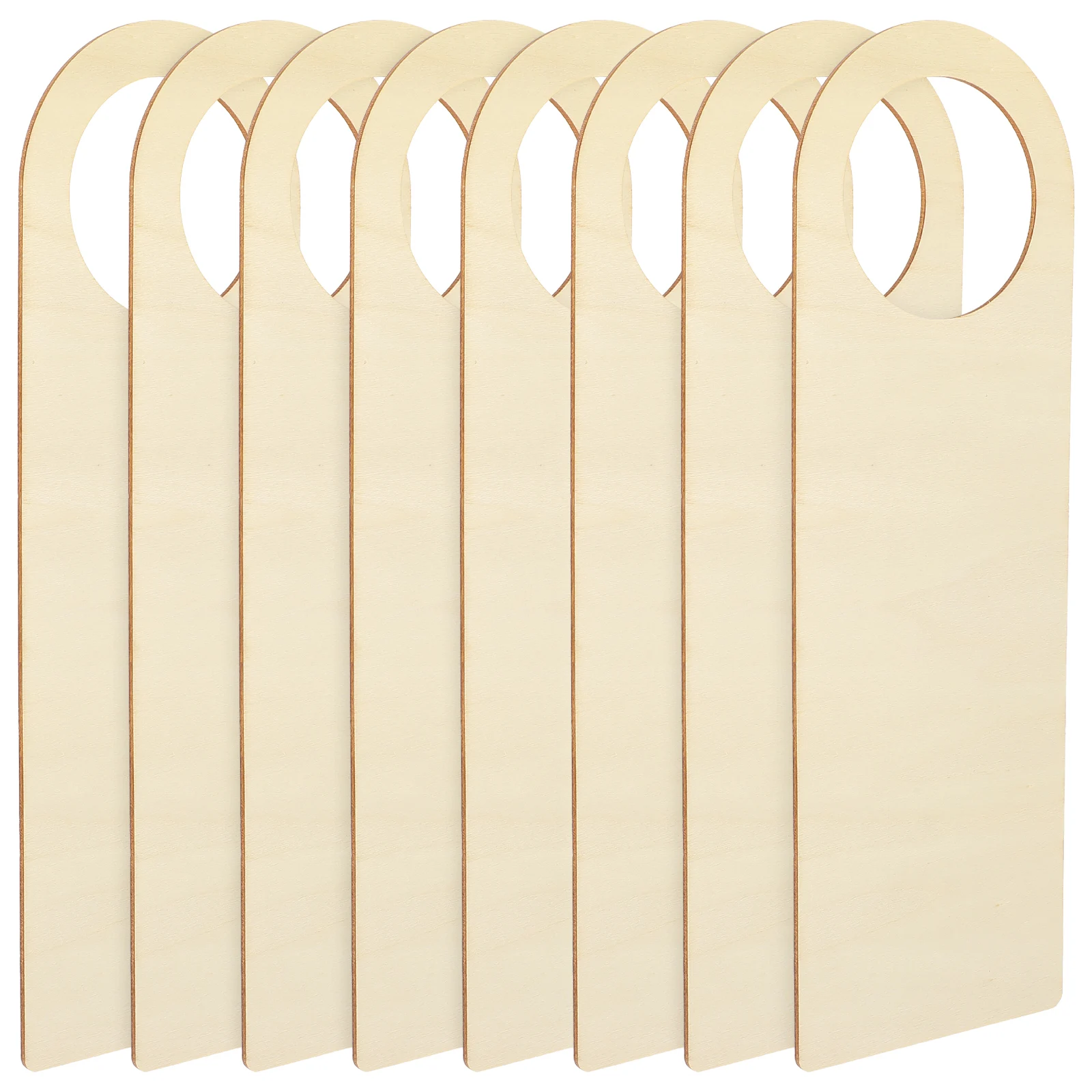 

8pcs Wooden Door Hanger Diy Unfinished Craft Decor For Home Hotel Office Bar Kids Painting Activity Hanging Accessories