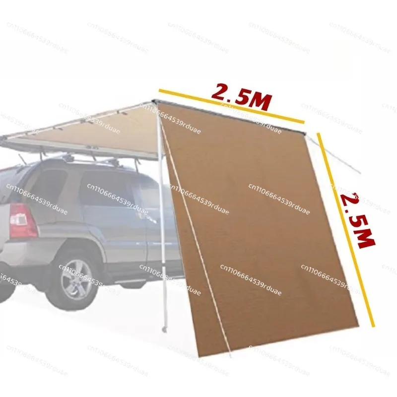 

Outdoor car edge tent side tent front cloth/side sunshade sunscreen windproof pu vinyl coating