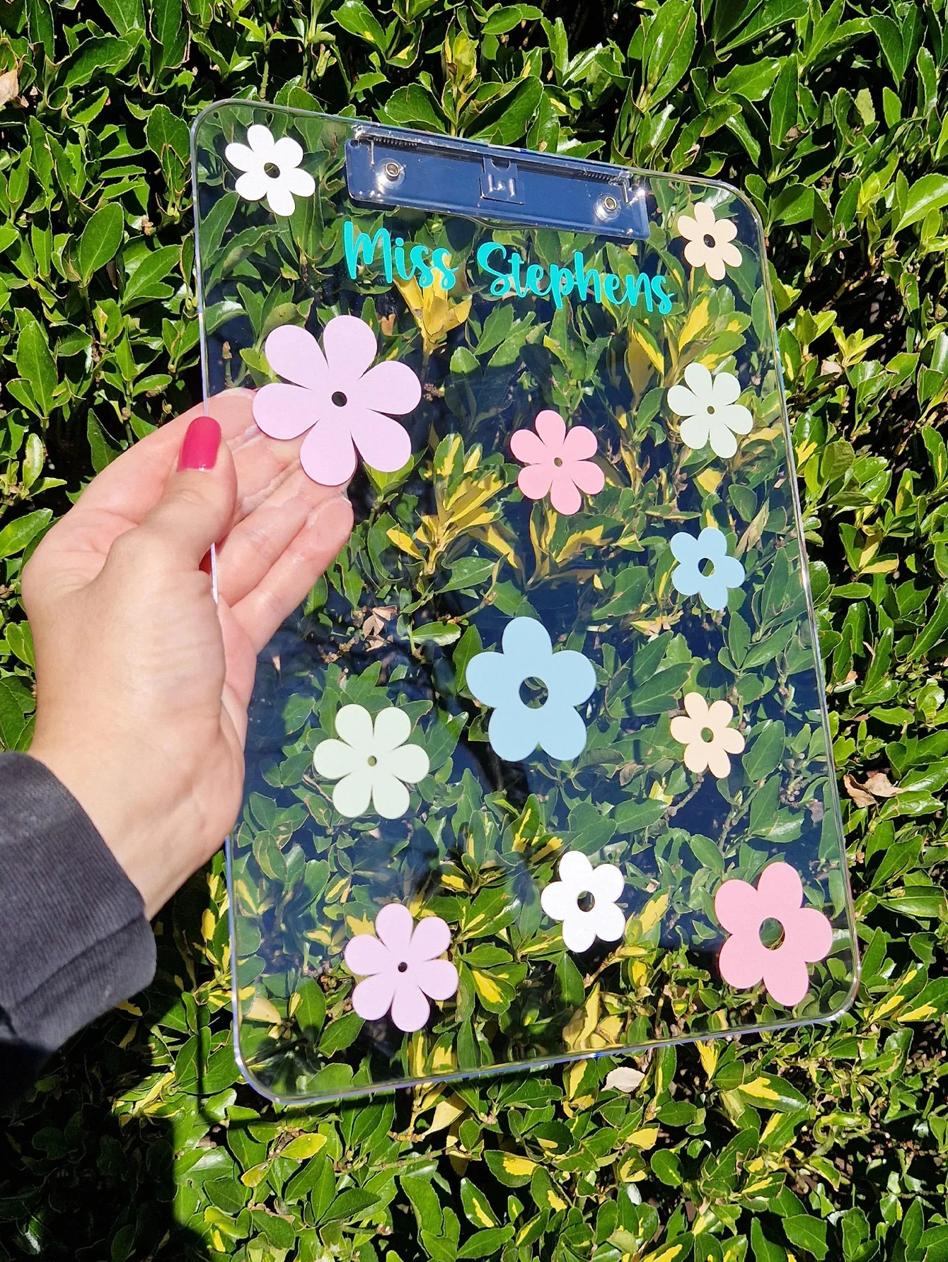 1 قطعة مجلد مخصص-مخصص PMMA ديزي مبهج محفور بالليزر اسم وعنوان هدايا فريدة للمراهقين للاستخدام اليومي