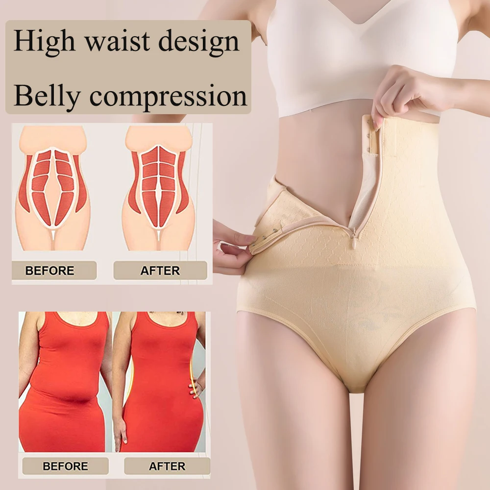 Women Tummy Control Shapewear High Waist Belly Compression Body Shaper Shorts Waist Trainer Slim Shape Wear