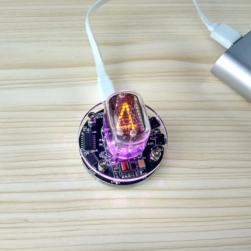 

Single Tube Glow Clock IN-12 nixie clock DC5V USB without tube