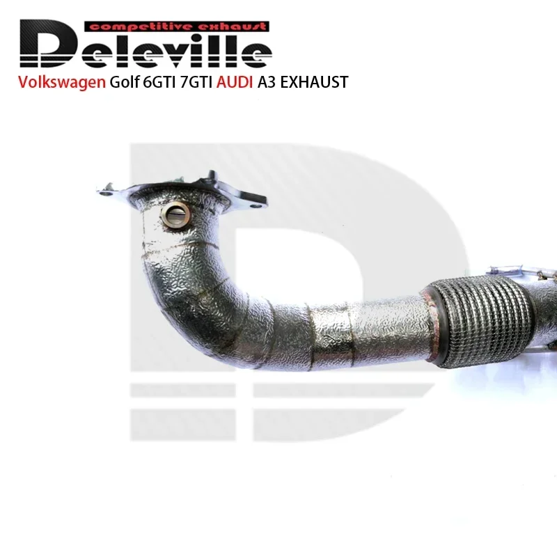 

2025/For VW GOLF GTI MK6 2.0T 2009-2013 car Exhaust System Stainless Steel Pipes High Performance Exhaust Downpipe