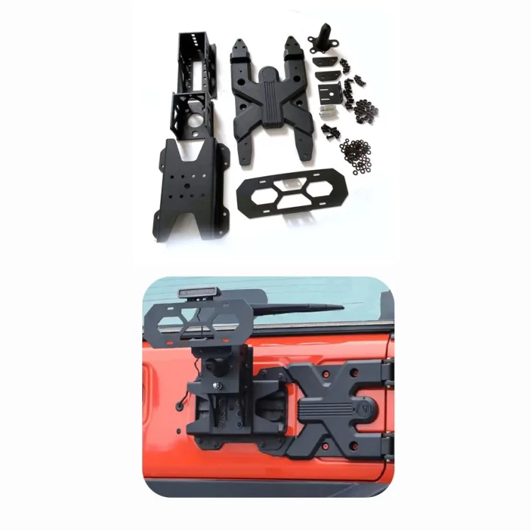 

Exterior Accessories Reinforced Hinge Mount Tailgate Spare Tire Adjustable Bracket for Jep Wrangler JL 2018+ Wheel Bracket
