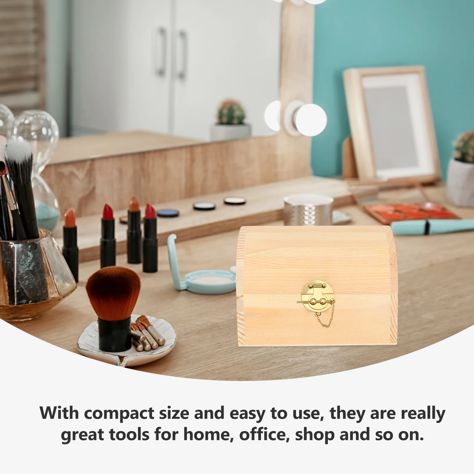 

2pcs Round Latch Handbag Zinc Alloy Durable Wood Case Gift Box Buckle Latch Home Office Storage Solution Packing Box Lock Ring