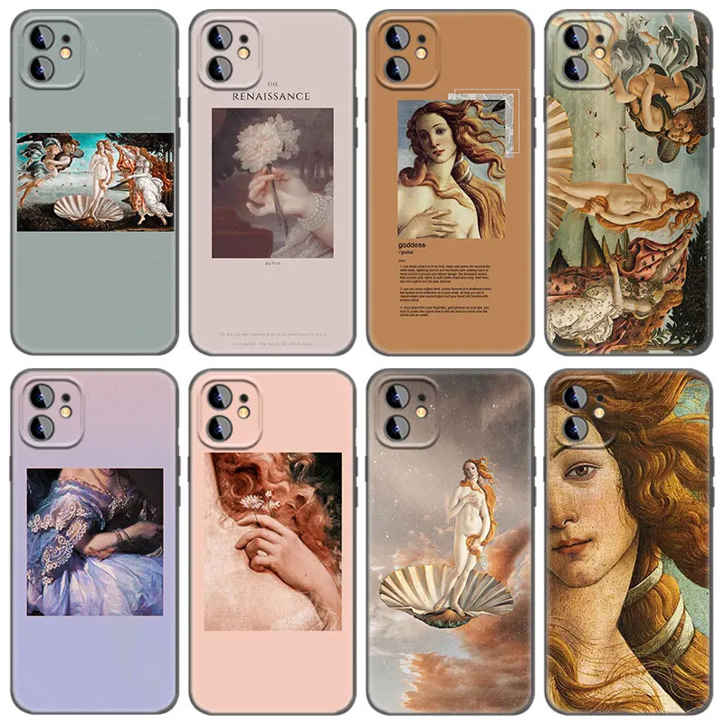 The Birth Of God Phone Case For Apple iPhone 13 12 Mini 11 Pro Max XR X XS MAX 6 6S 7 8 Plus 5 5S SE 2020 Soft TPU Black Cover