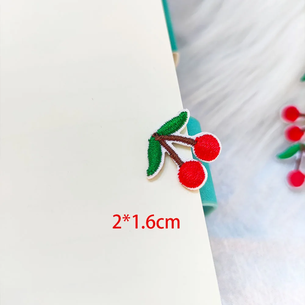 5/10pcs Mini Cherry Patches For Clothing Kids Iron-on Transfers For Shirt DIY Swe Applique Scratch Patch Clothes Decorative