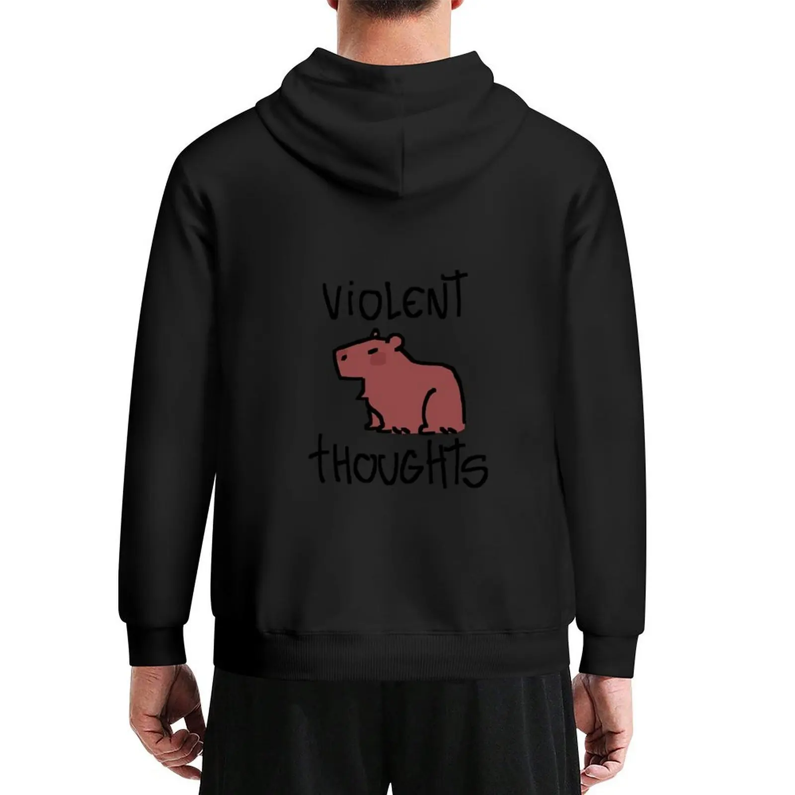 

violent capybara Hoodie men's clothing autumn mens clothing men wear hoodies and sweatshirts new