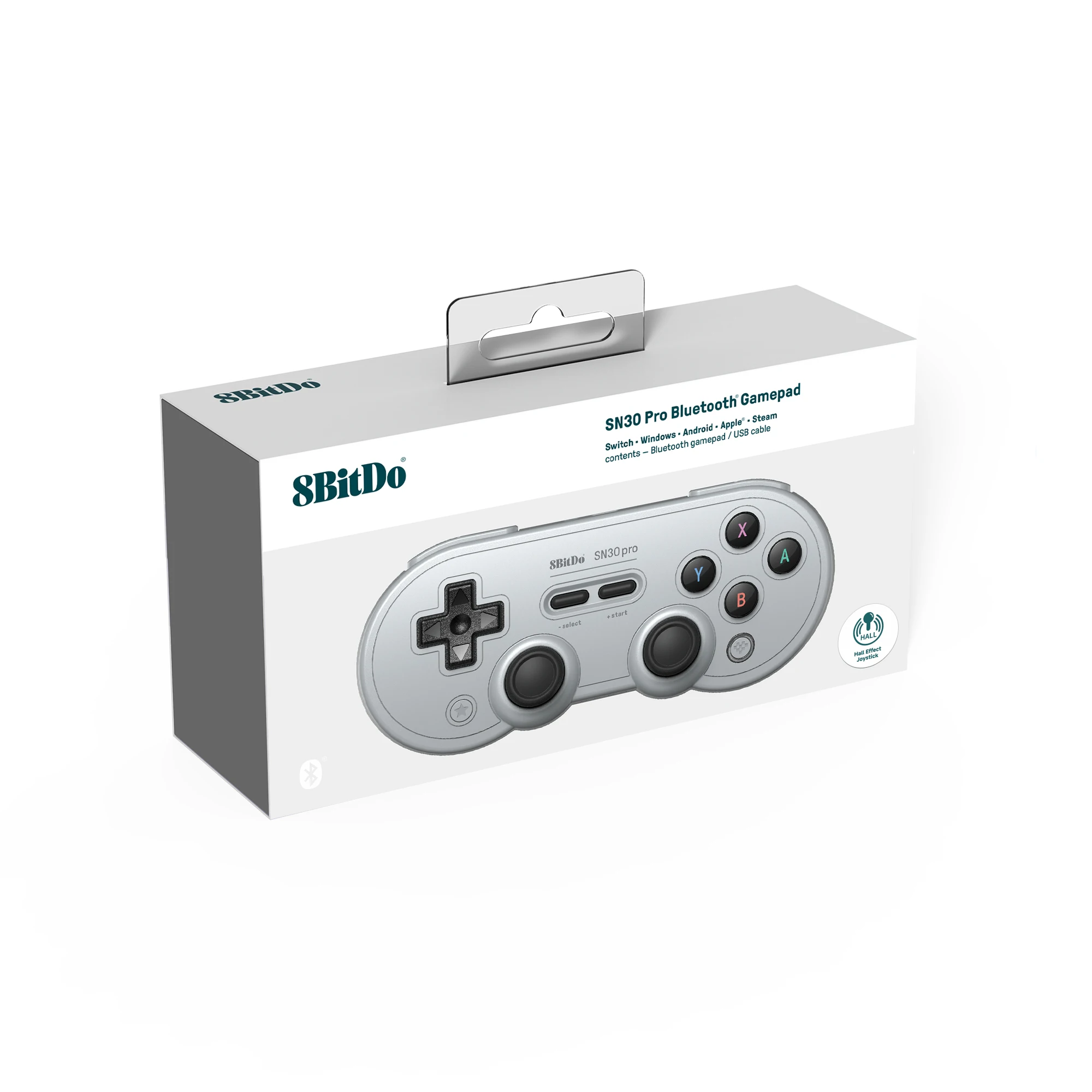 AKNES 8BitDo SN30 프로 게임 컨트롤러, 닌텐도 스위치, 안드로이드, 맥OS, 스팀, 윈도우 PC, 조이스틱, 무선 블루투스 게임 패드