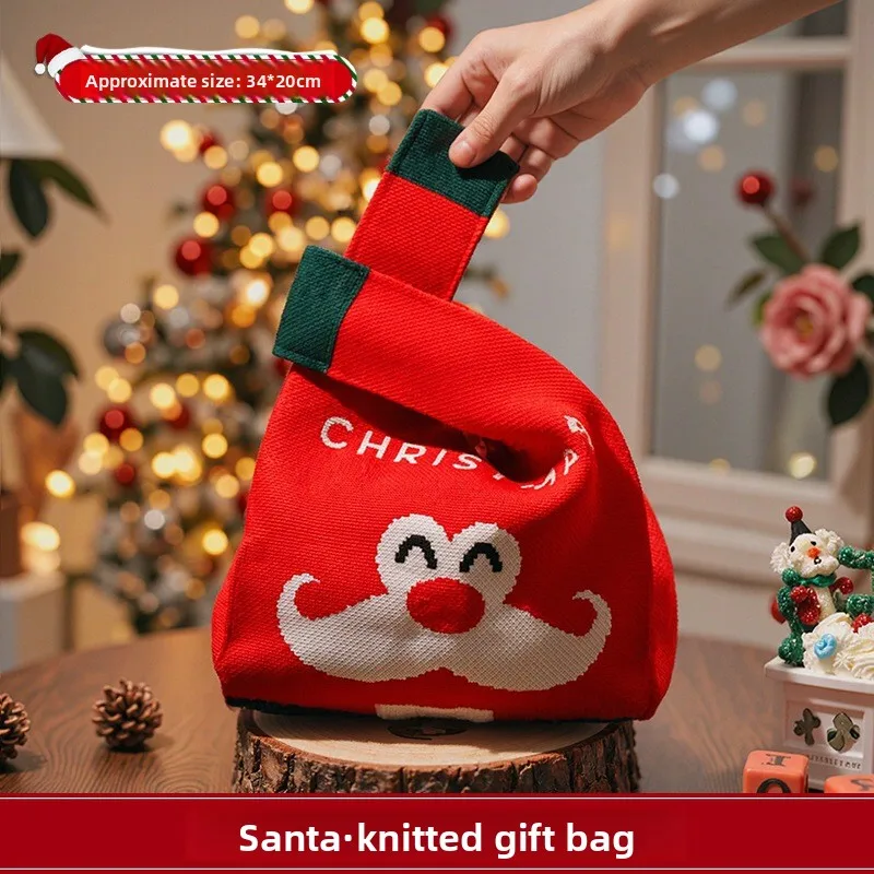 Christmas Decorative Gifts Children's Portable Gift  Gift Bags Christmas Eve Apple Candy Cloth Bags Kindergarten