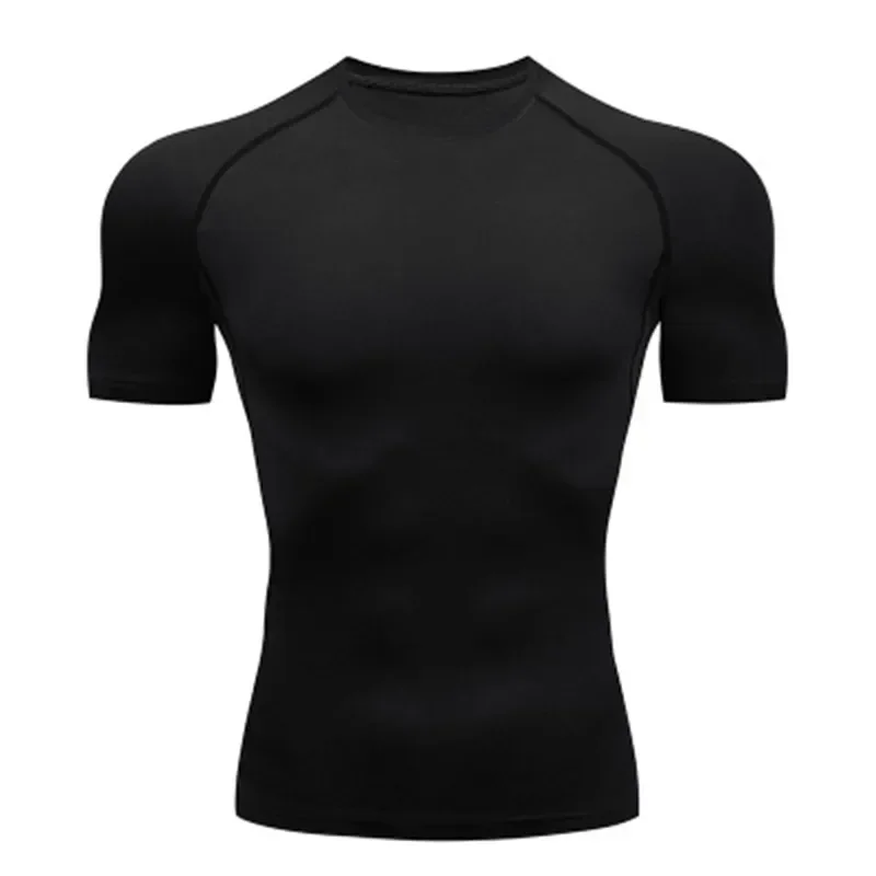 

Men's T Shirt Outdoor Training Fitness Gym Jogging Running Sweatshirt Bat/-Man Compression Shirts Tight Elastic Breathable