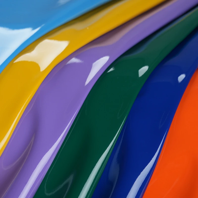 Mirror PU Fabric for Handbag Performance Costumes Artificial Leather Clothing Decorate Fabrics Diy Material Wholesale Cloth