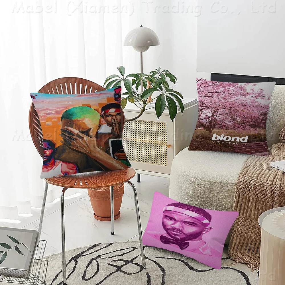 

Frank Blond O-Ocean Singer Pillowcase Toon Gift Cushion Cover Bedroom Home Sofa Chair Seat Decor Pillow Case