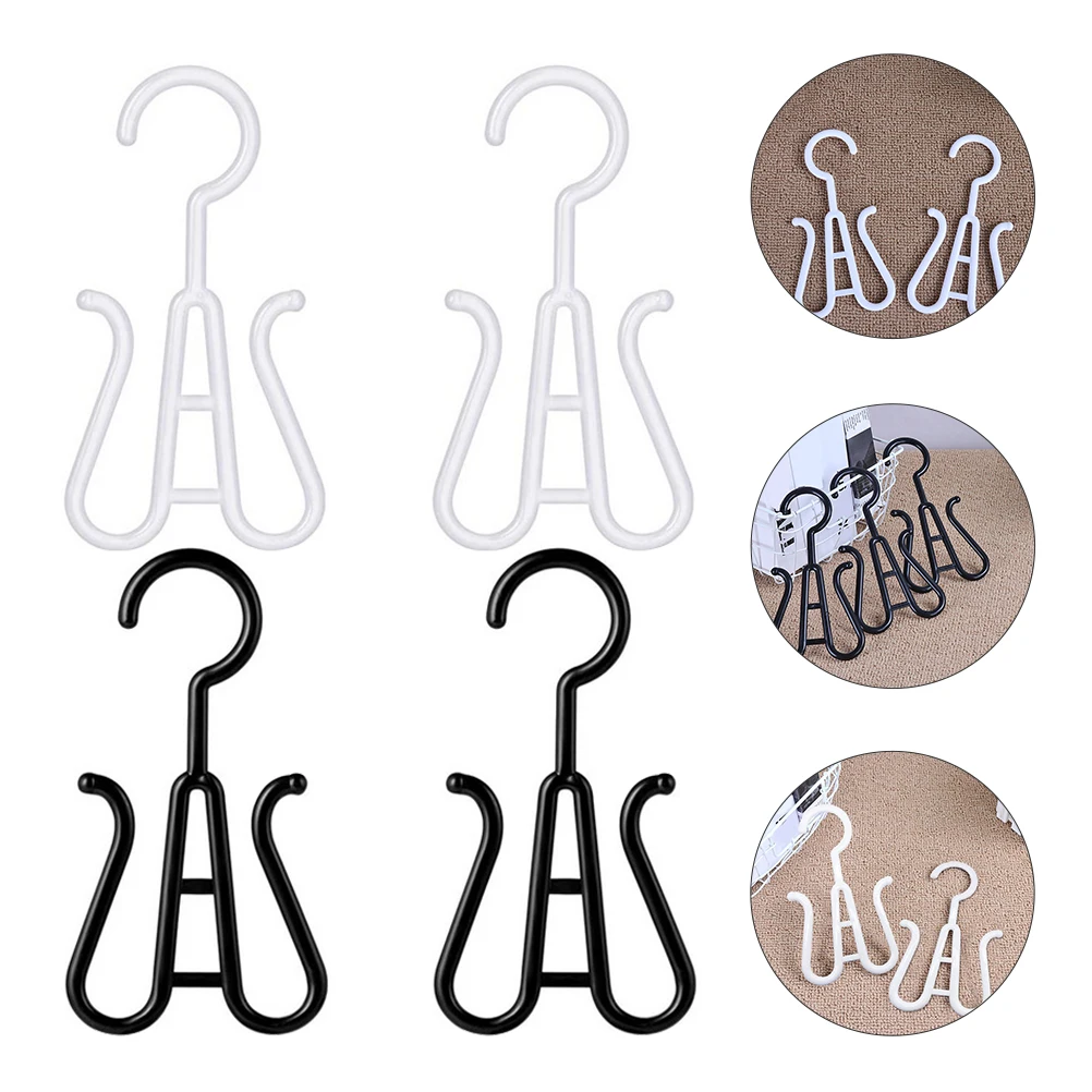 

4 Pcs Slipper Hook Shoes Hanger Drying Holder Display Hooks for Hanging Retail Ski Boots Plastic Multi-functional Slippers