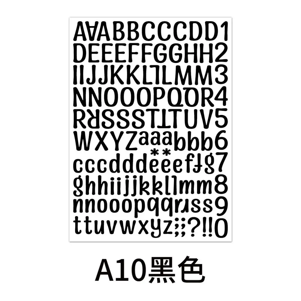 2Pcs 26 Alphabet A-Z Planner Stickers Waterproof Colorful Creative DIY PVC Letter Number Sticker For Kids Cup Laptop