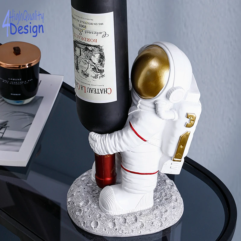 Nordic Creative Astronaut Wine Rack Bottle Holder Home Accessories Decoration Living Room Coffee Table Tv Cabinet Spaceman Shape