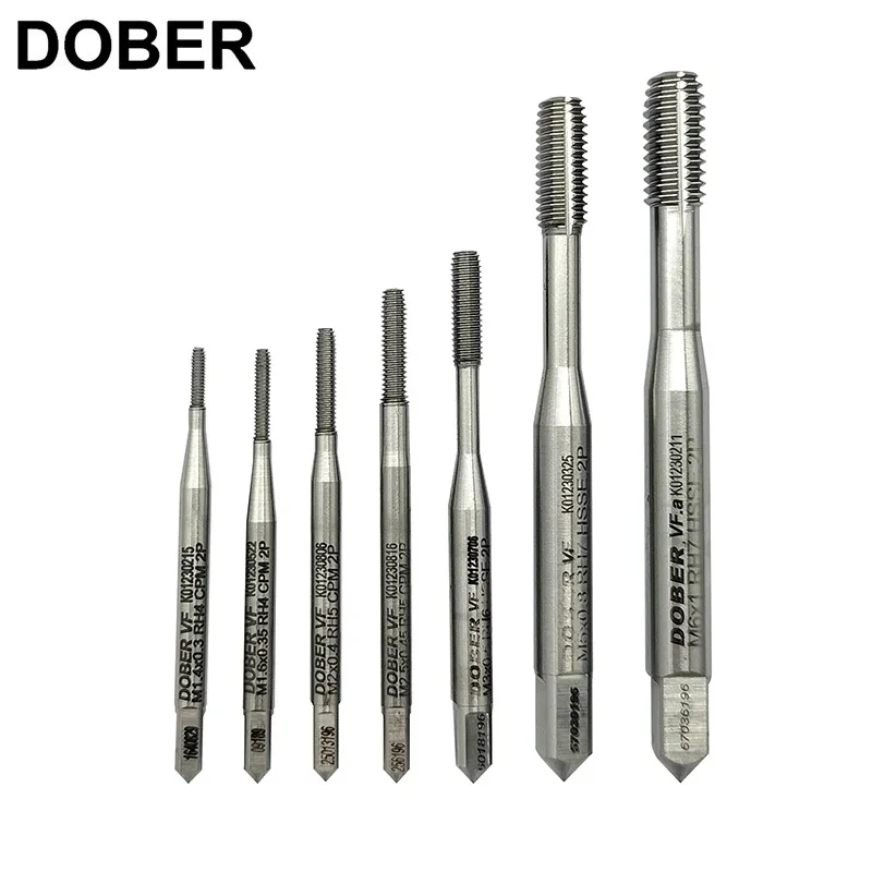 

DOBER 2Pcs Tap Drill Bit Titanium Plated HSS Screw Thread Bit Screw Machine Compound Mechanical Tap M1.6 M2 M3 M4 M5 M6 NO TICN