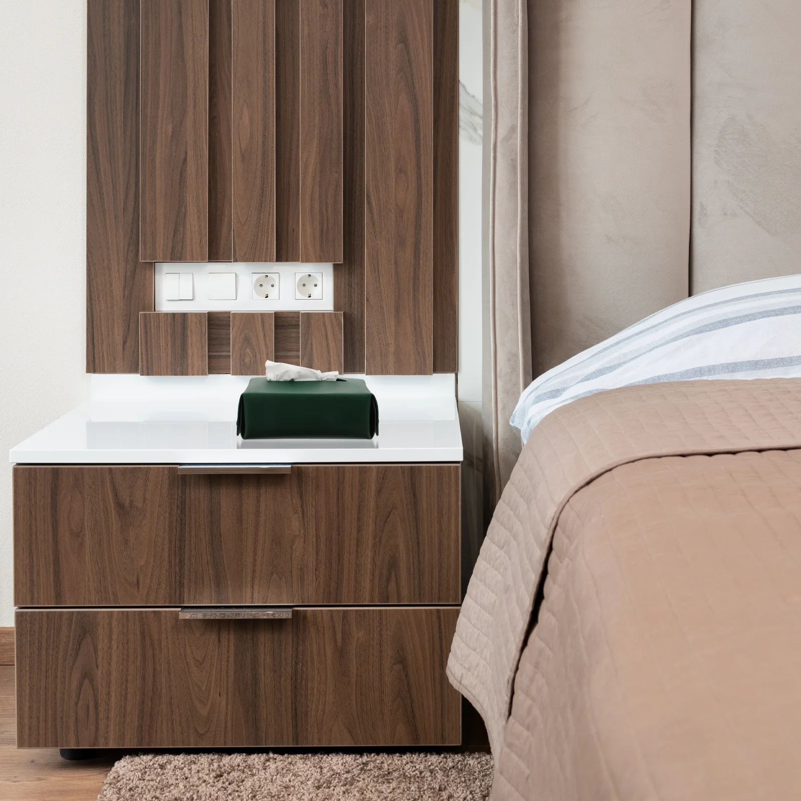 

1Pcs Waterproof Tissue Box Exquisite Modern Tissue Container for Home Hotel Office Multi Holder Dirt Resistant