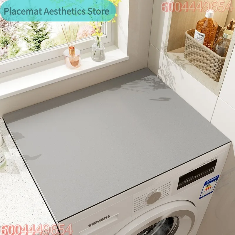 Solid Color Printed Diatomaceous Earth Tumble Dryer Cover Mat Sun Protection Counter Pad Dust Cover Nightstand Dust Mat