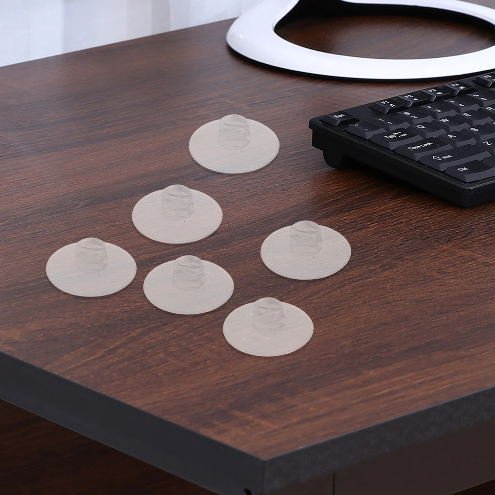 20 قطعة كابل شفط كأس لاصق مسطح للجدران البلاطية توفير المساحة إدارة الأسلاك كليب للمطبخ المنزلي #3