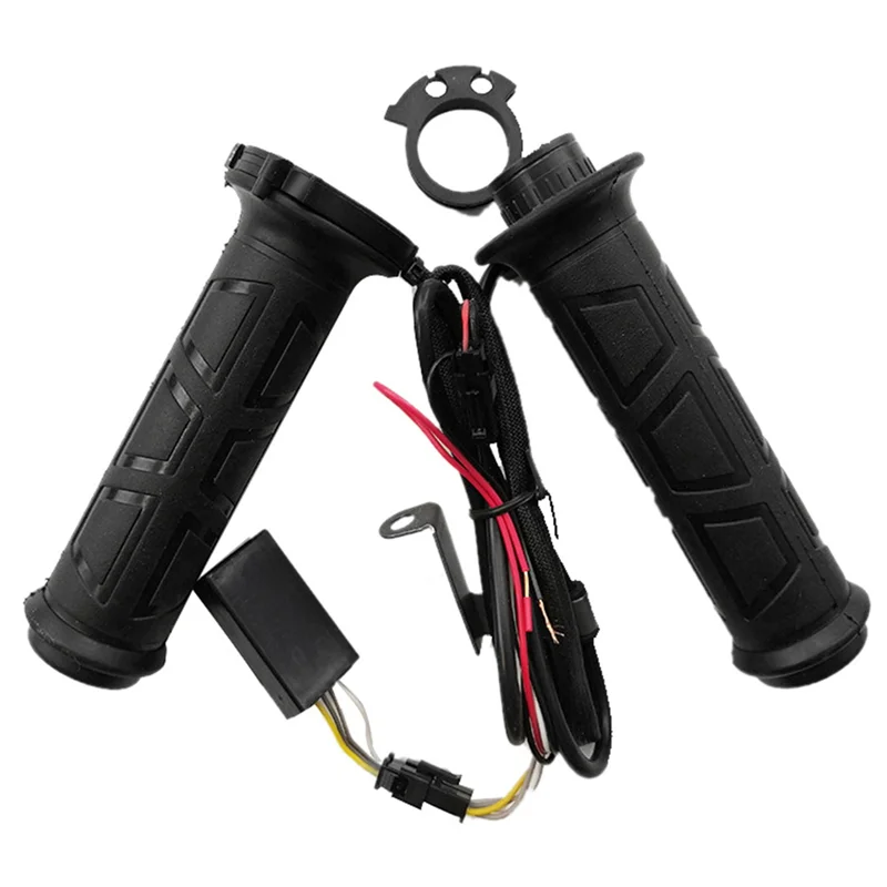 1Pair 7/8 Motorcycle Heated Handlebar Electric Hot Grips 12V Handle Motorcycle Accessories