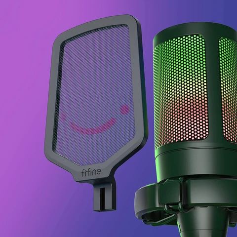 FIFINE Ampligame USB-микрофон для ПК с высоким качеством звука — фото модели