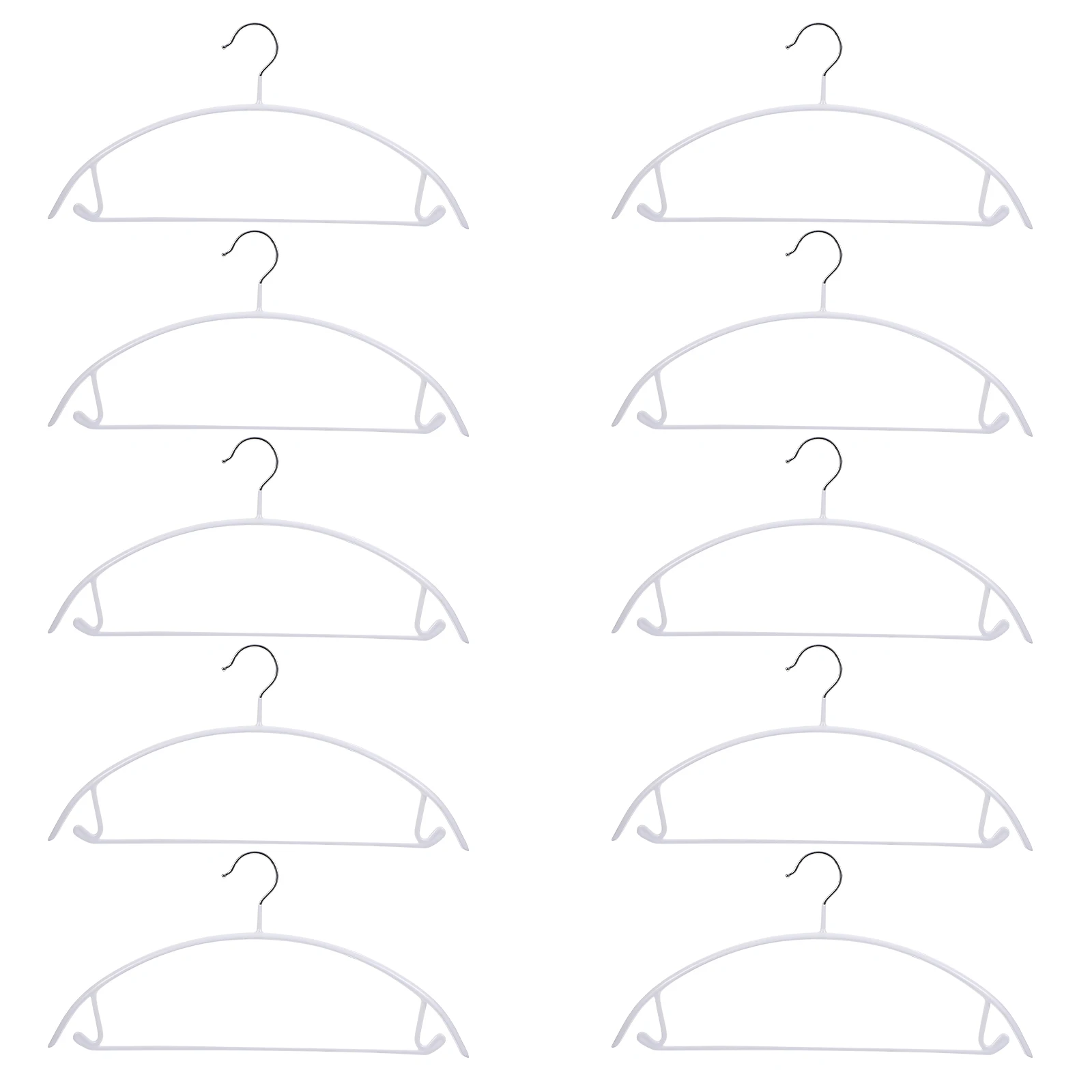 

10 Pcs PVC Clothes Rack Skirt Hanger with Clip Clothing Hangers for Skirts Drying Child