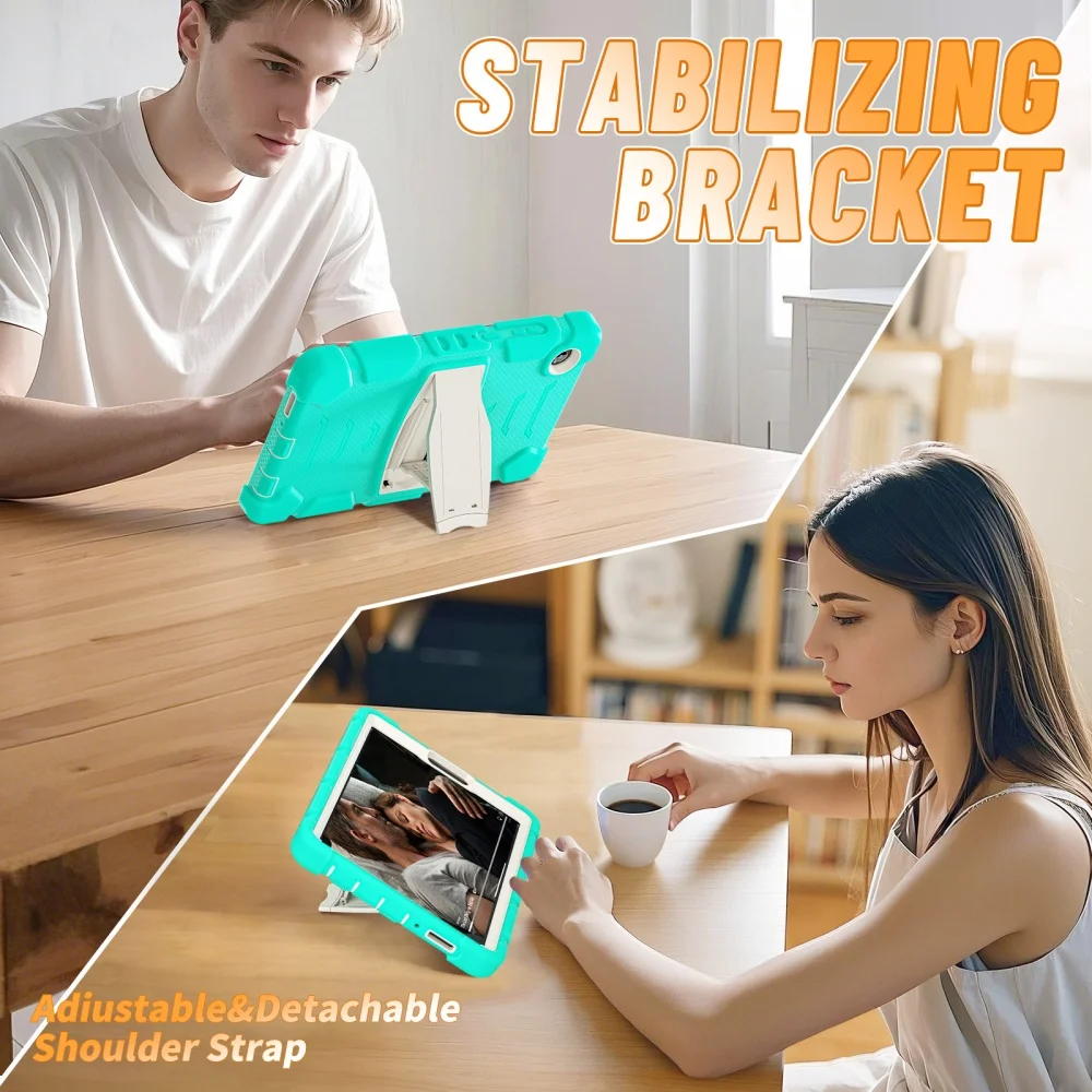 حافظة من السيليكون متينة شديدة التحمل لهاتف سامسونج جالاكسي تاب A11 A9 Plus A8 A7 Lite S6 Lite S7 S8 Plus S7FE 12.4 بوصة حافظة تابلت #6