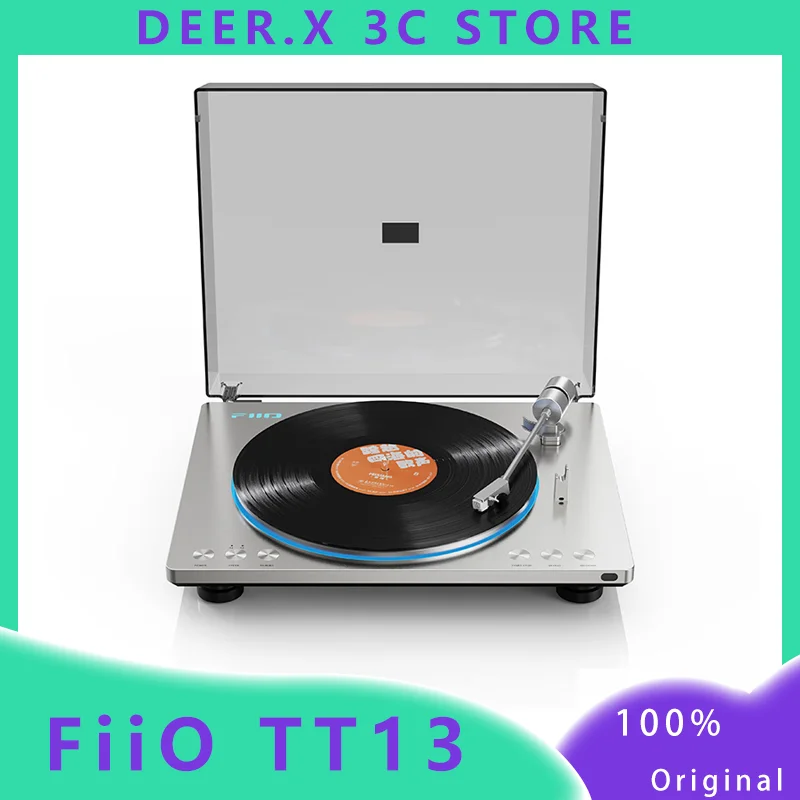 FiiO TT13 Automatic Vinyl Record Player Vintage Audiophile Turntable Support aptX/aptXLL/aptXHD HD Bluetooth Transmitter