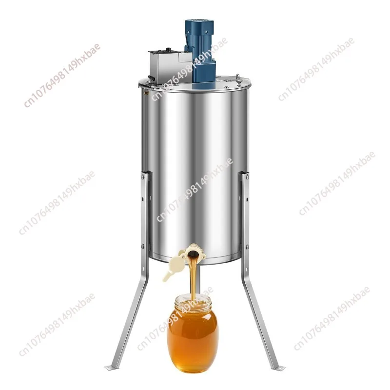 Electric three-frame stainless steel shaker honey extractor honey separator with flowing honey mouth beekeeping tool