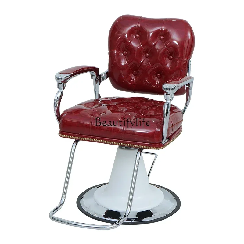 

New Luxury European Luxury Hair Salon Salon Barber Shop Chair Hair Cutting Barber Chair