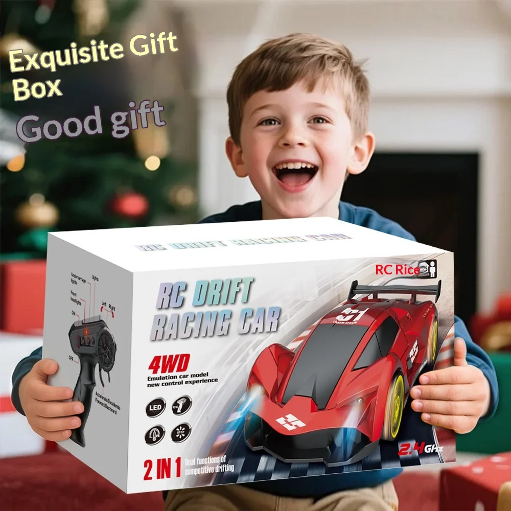 4wd Drift Rc Car 2.4ghz Full Proportional Control High Speed Racing Vehicle Rechargeable Kids Boys Outdoor Toy Car