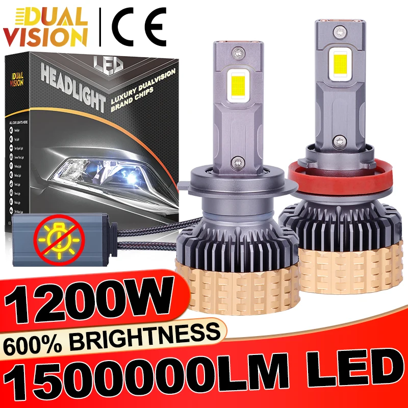 

Dualvision 1000W H7 LED H4 Автомобильная фара Canbus H11 H8 H9 H1 HB3 9005 HB4 9006 9012 HIR2 9054 CSP Chips Mini 6500K Автоматическая противотуманная фара