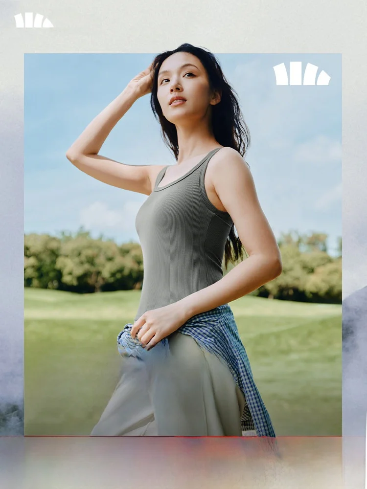 

Женская майка-топ Banana Le с тонкими бретелями, со встроенными чашечками, не требующая дополнительного бюстгальтера, с низким круглым вырезом