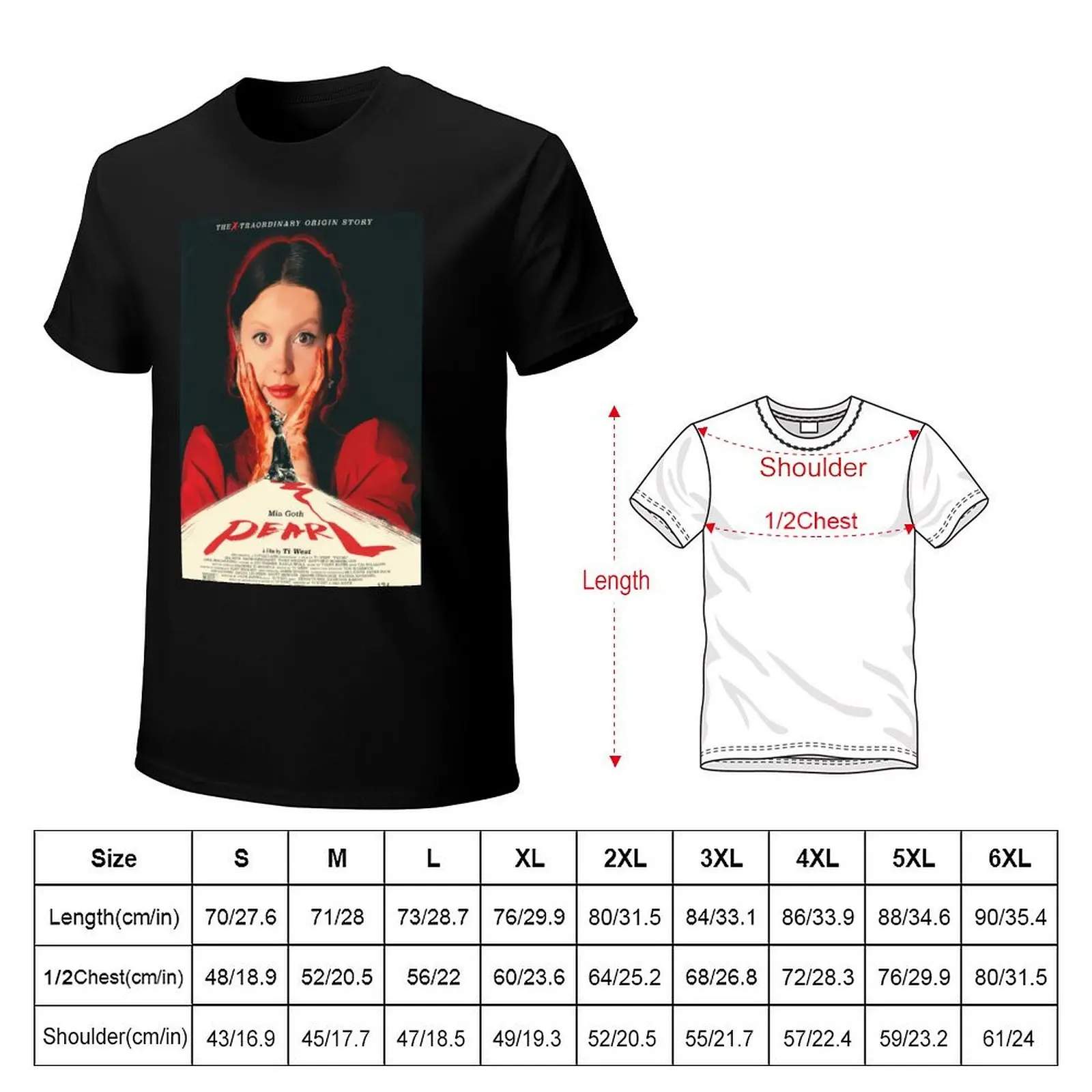 Pearl Movie T-Shirt Work Wear Short Sleeve T-Shirt