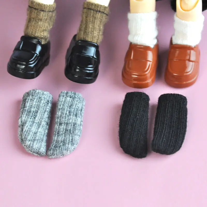 OB11 socks, short socks, over knee socks, striped socks, bjd doll clothes, 12 point GSC plain socks