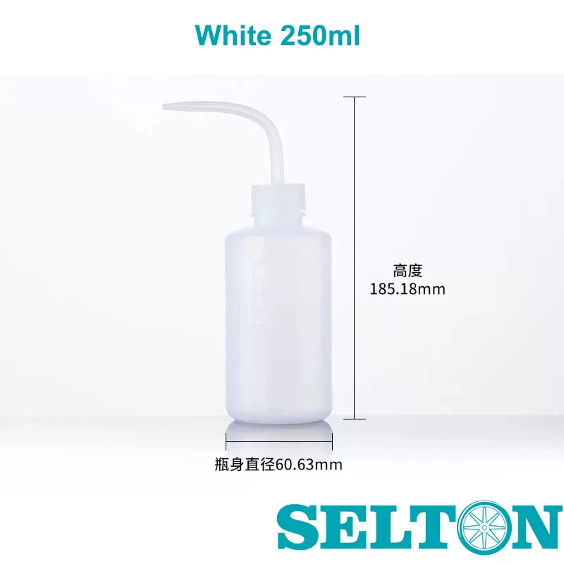 2PCS 33oz Safety Wash Bottle  Plastic extrusion 500ml 1000ml 250ml Washing  Bent Tube Squeeze Flushing