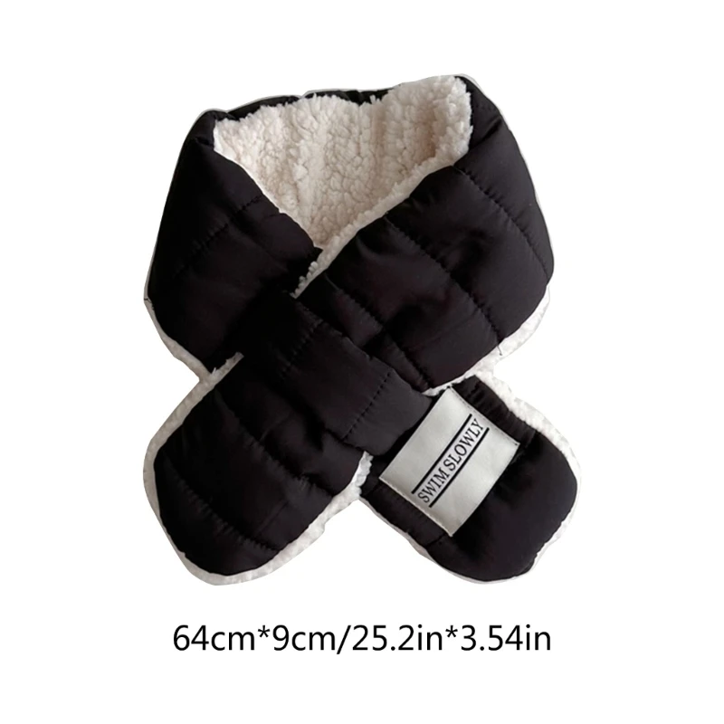 Comoda sciarpa in pile con collo in peluche, accessorio indispensabile per invernale