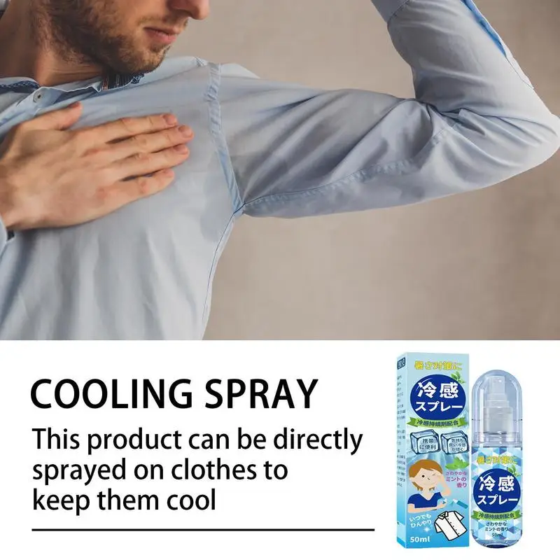 Cooling Face Spray Summer Cooling Spray For Face & Body Long-lasting Cool In Summer Portable Hot Flash Relief Spray For Outdoor