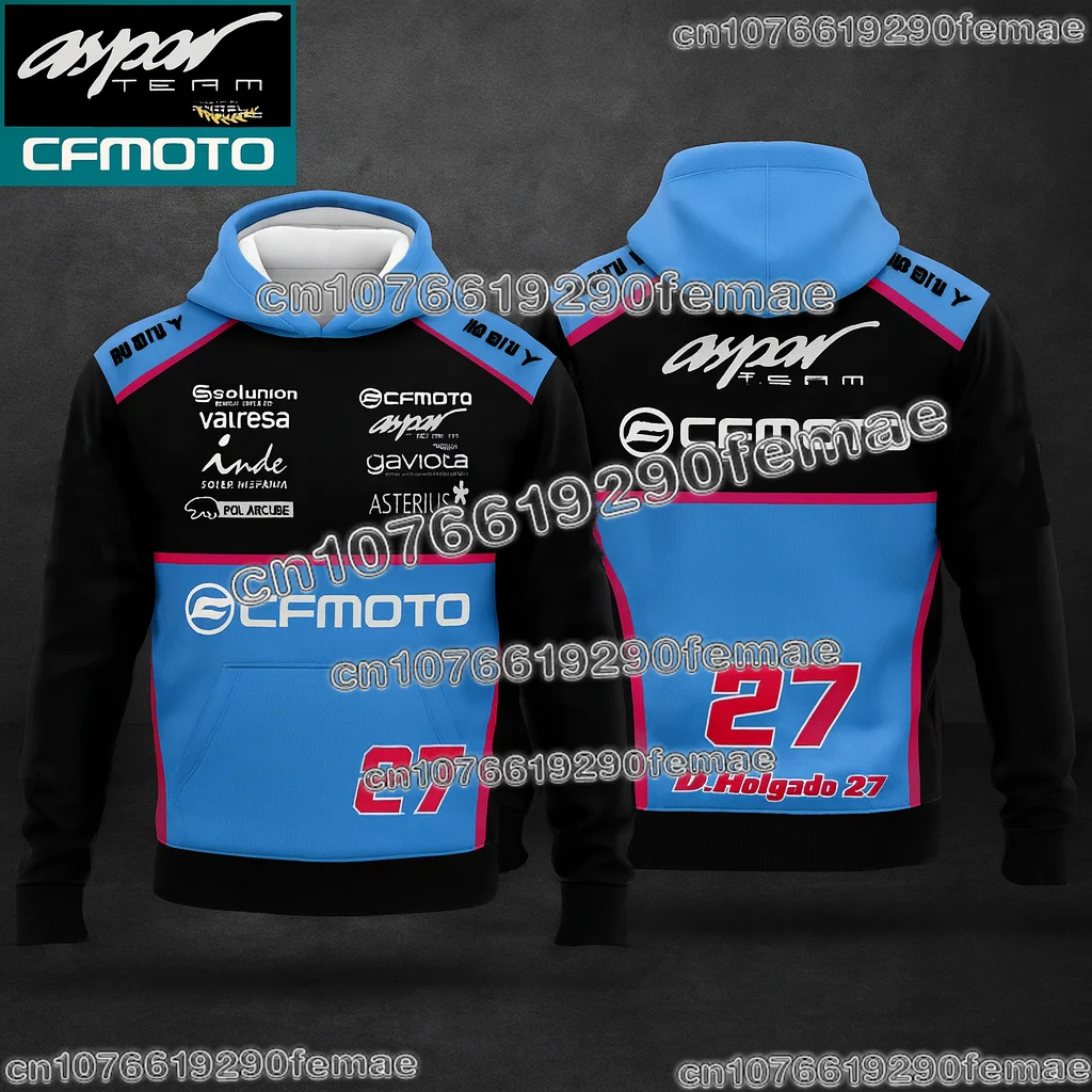 

CFMOTO Aspar Racing Team Fan Hoodie Motorcycle Long Sleeve Sweatshirt Comfortable Fashionable Casual Biker Streetwear