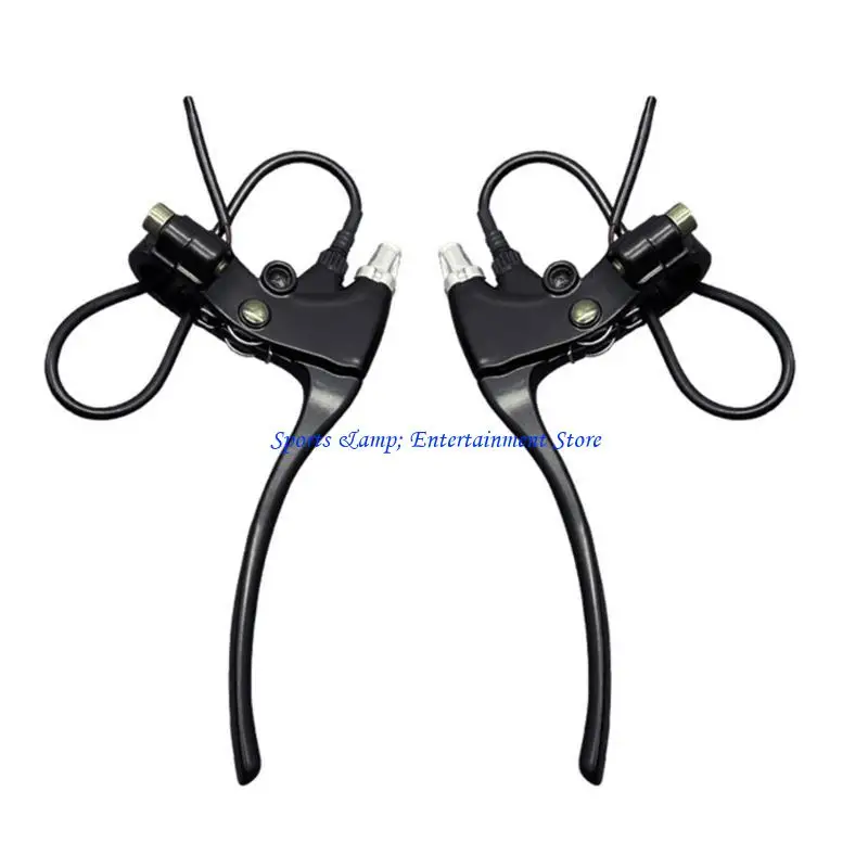 G7NF Brake Lever, 1 Pair E-Bike Mechanical Brake Lever Short Lever Cutout, Electric Bike Brake Level Handle Bar Replacements