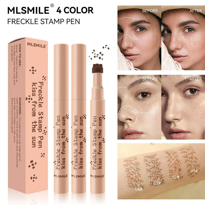 MLSMILE Waterproof Freckle Natural Lifelike Fake Freckles Lasting Look Dot Spot Pen Makeup For Women Makep 2025 New